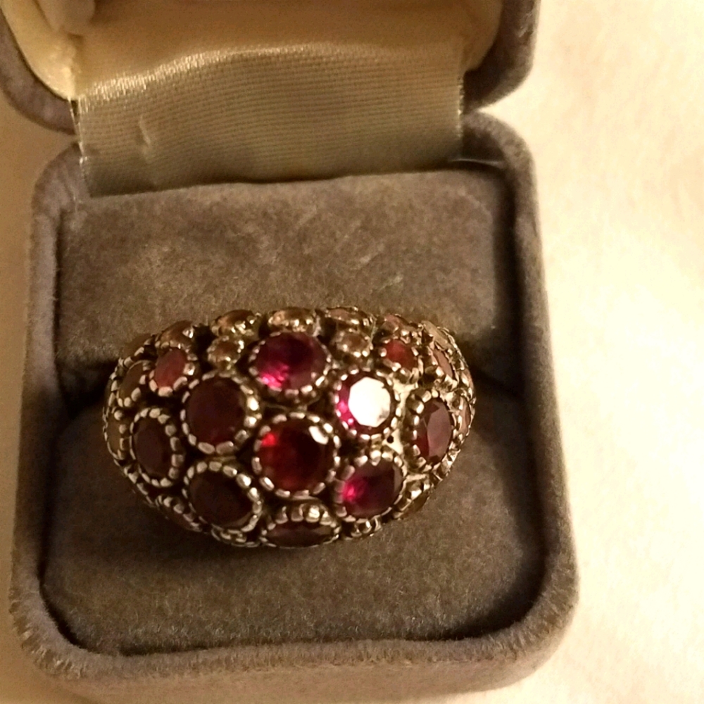 VALENTINE S DAY - beautiful cocktail ring ,silver 925, semi precious stones